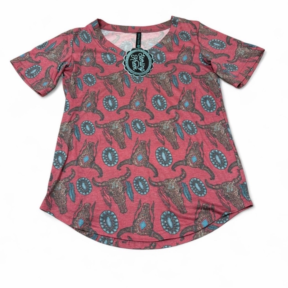 Sterling Kreek Western T-Shirt Bundle Women’s X-Small Aztec Rodeo Cowgirl Tops - Picture 2 of 13